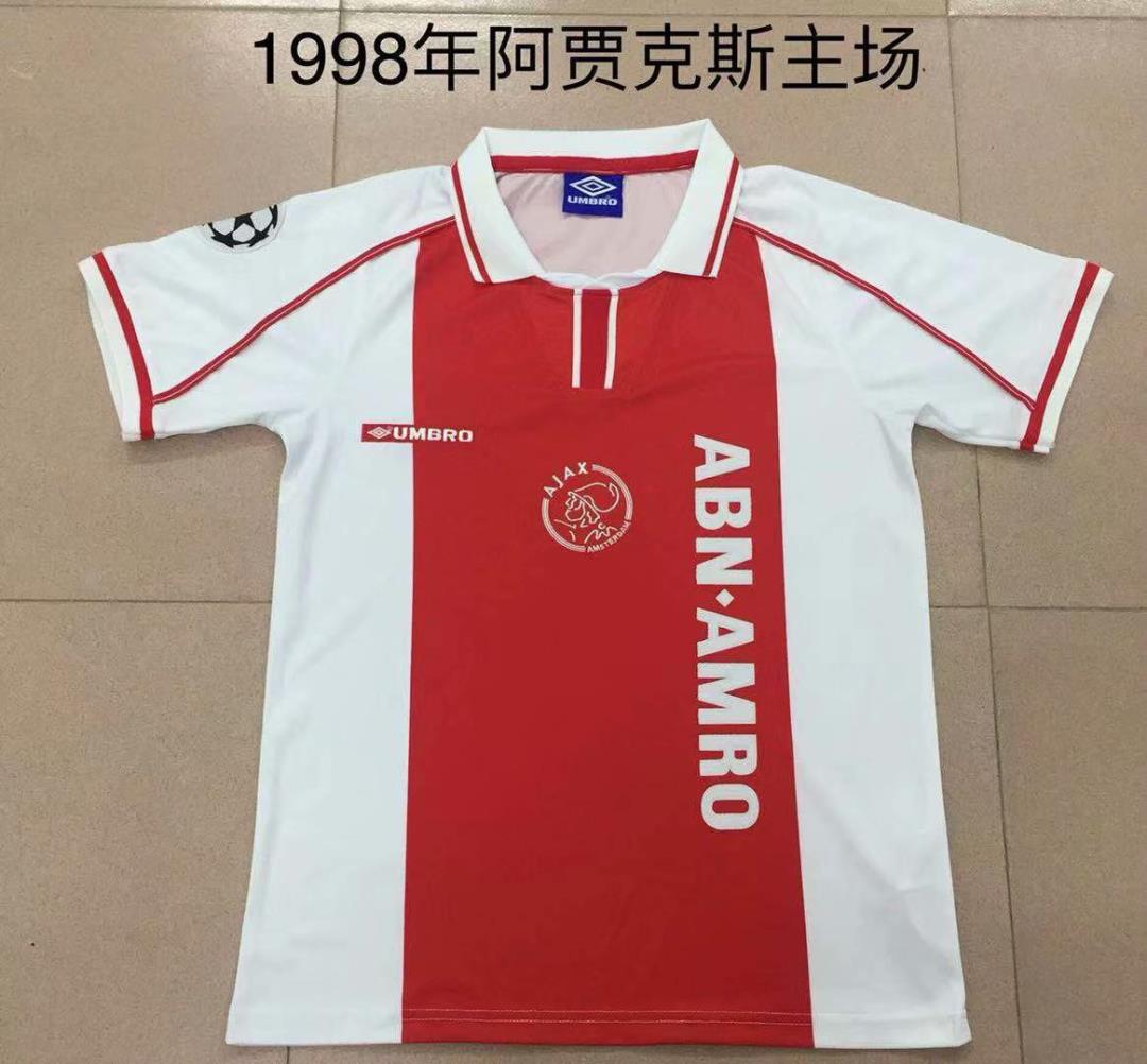 AAA Quality Ajax 1998 UCL Home Soccer Jersey